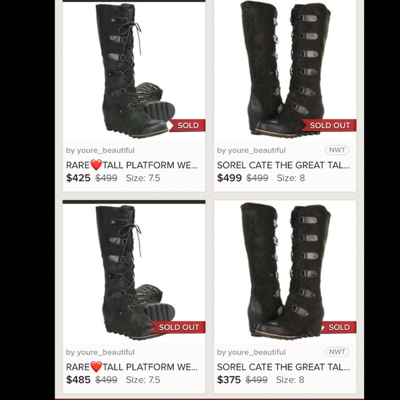 SOREL❤️JOAN OF ARCTIC CATE THE GREAT TALL WEDGE - Picture 8 of 8